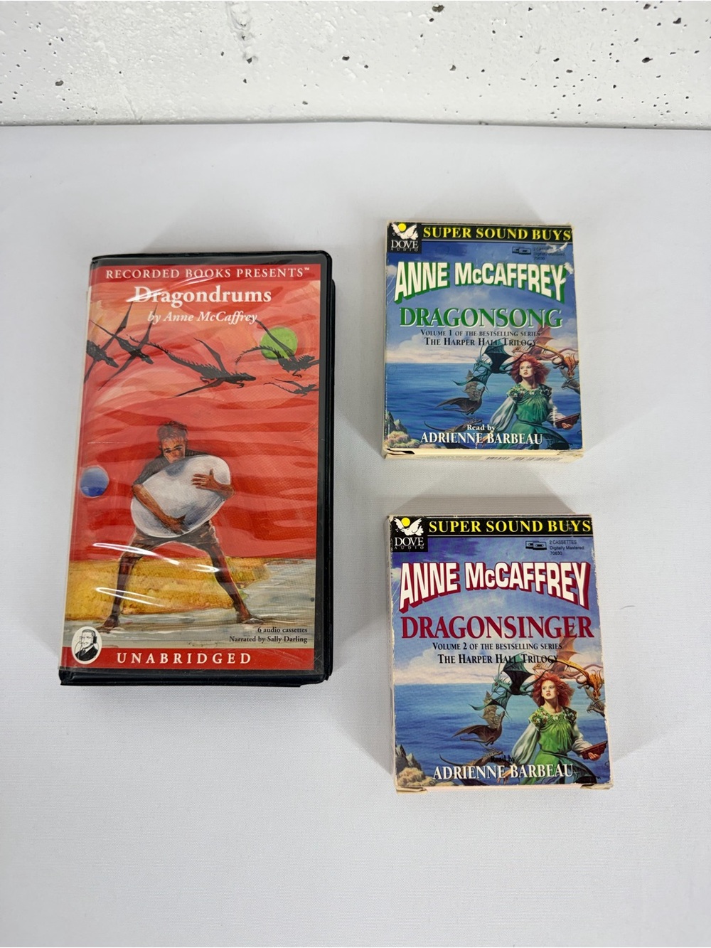 Anne McCaffrey Harper Hall Trilogy Dragonsong Dragonsinger Dragondrums Cassette